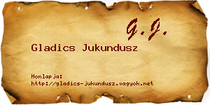 Gladics Jukundusz névjegykártya